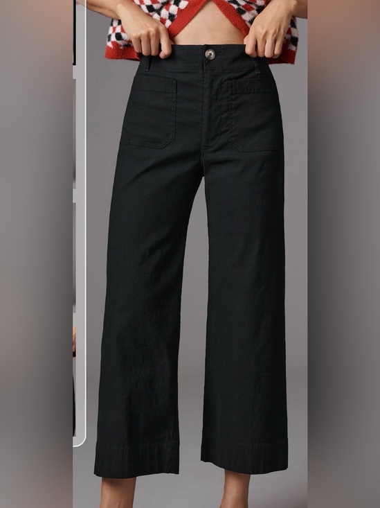 Maeve Denim - Maeve Anthropologie The Colette magic fabric Wide-Leg pants black size 27